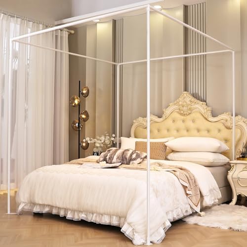 AIKASY Full-Size Canopy Bed Frame mosquito net