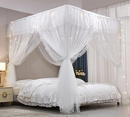 VETHIN Ruffle Princess Canopy mosquito net